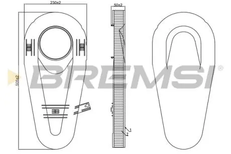 Фільтр повітряний bmw 5 (f10) BREMSI FA0566
