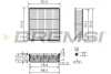 Фільтр повітряний mitsubishi colt 1.3/1.6 96-04/lancer 1.3-2.0 96-08/outlander 2.0/2.4 16v 03-07 BREMSI FA2291 (фото 1)