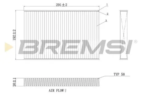 Фільтр салону iveco daily 06- BREMSI FC0473