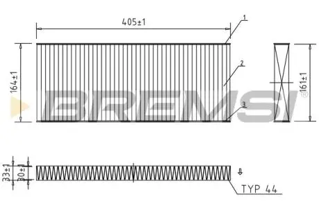 Фильтр салона fiat scudo/peugeot expert 1.6d/1.9d/2.0hdi/jtd 96-(угольный) BREMSI FC0984C
