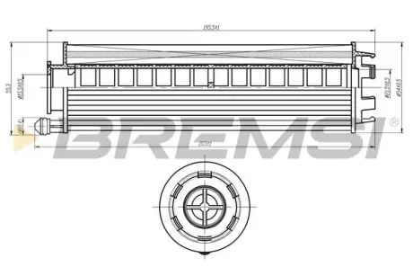 Фильтр масляный mb sprinter 20-/vito 19-/e-class 18- om654 BREMSI FL2350