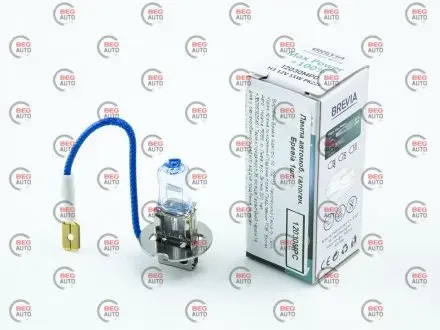 Автолампа max power+100% h3 pk22s 55 w прозрачно-голубая BREVIA 12030MPC