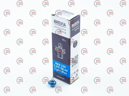 Автолампа bax b8,4d 1,2w прозрачная BREVIA 12320C