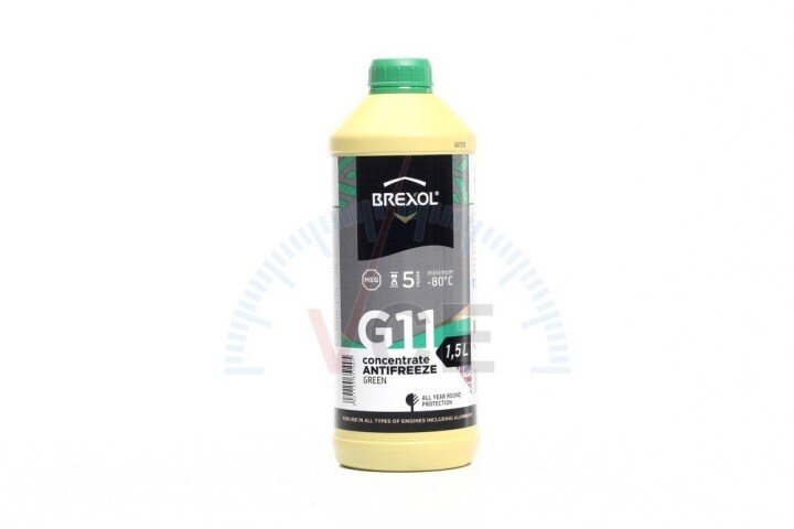 Антифриз green concentrate g11 / -80°c / 1,5l / BREXOL Antf-029 (фото 1)