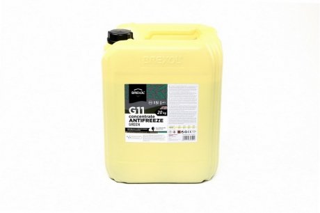 Антифриз green concentrate g11 / -80°c / 20kg / BREXOL Antf-031 (фото 1)