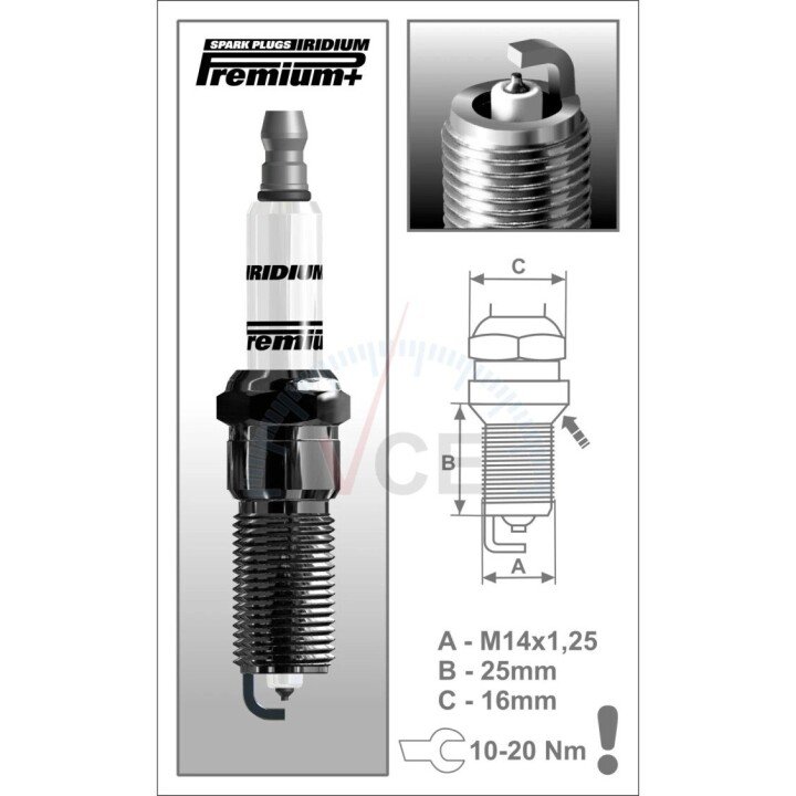 Свечи зажигания iridium premium+ p24 BRISK 1927 (фото 1)