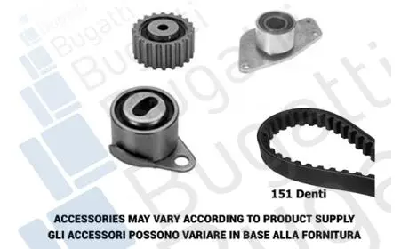 Комплект грм 1.9d kangoo 97-03/clio 91-05/rapid 94-98 (с шестерней) BUGATTI BKCD0610