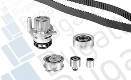 Vw кол-т грм (насос + ремень + 4 ролика) BUGATTI KBU10183A