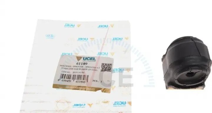 Втулка стабилизатора (заднего) mb sprinter/vw crafter 06- (d=11mm) ÜC-EL 61189 (фото 1)