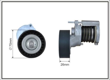 Натяжник паску приводного audi/vw 1.0/1.4/1.6 91- CAFFARO 100100SP