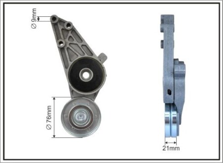 Натяжник пояса приводного vw passat/audi a6 1,6-1,8 058 903 1 CAFFARO 117000SP