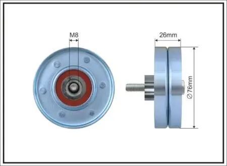 Паразитний / провідний ролик, полікліновий ремінь CAFFARO 167-54