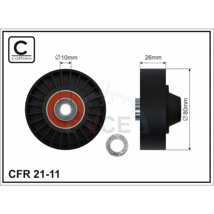 Паразитний/провідний ролик, полікліновий ремень CAFFARO 21-11 (фото 1)