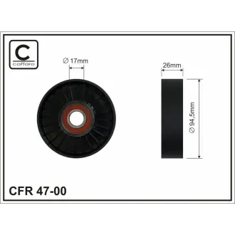 Натяжной ролик, поликлиновой ремень CAFFARO 47-00
