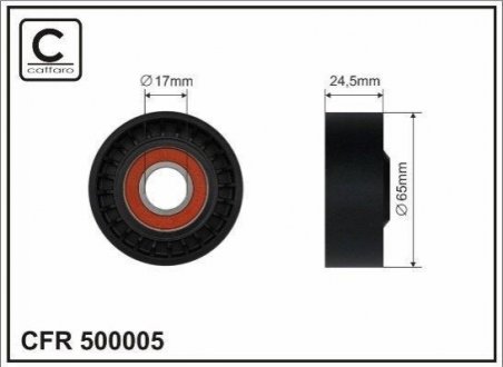 Натяжной ролик, поликлиновой ремень CAFFARO 500005