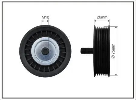 Паразитный / ведущий ролик, поликлиновой ремень CAFFARO 500080