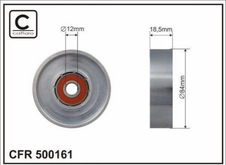 Натяжной ролик, поликлиновой ремень CAFFARO 500161