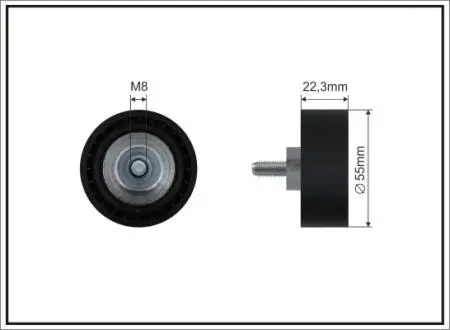 Паразитный / ведущий ролик, поликлиновой ремень CAFFARO 500226