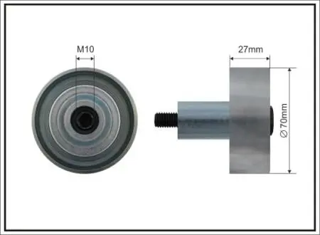 Паразитный / ведущий ролик, поликлиновой ремень CAFFARO 500479