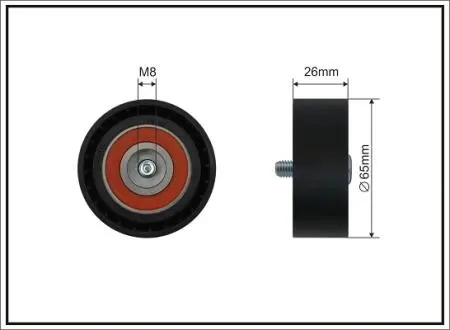Ролик генератора ford transit 2.2 tdci 11- (паразитный) CAFFARO 500711