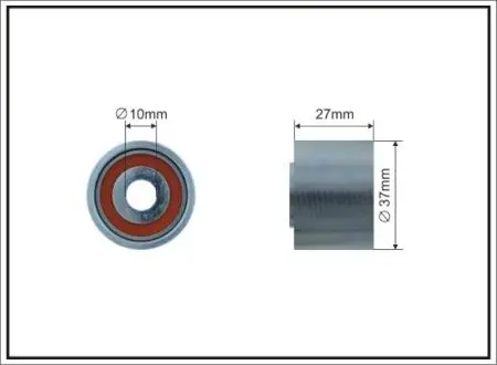 Паразитний / провідний ролик, полікліновий ремінь CAFFARO 70-71