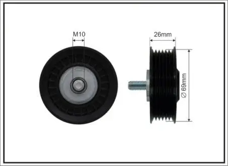 Ролик ремня генератора CAFFARO 84-04