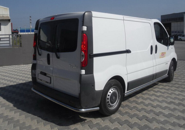 Задняя защита AK005 (нерж) Opel Vivaro 2001-2015 гг. Can Automotive DD22710 (фото 1)