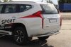 Задняя защита AK005 (нерж) Mitsubishi Pajero Sport 2015- гг. Can Automotive DD27741 (фото 1)