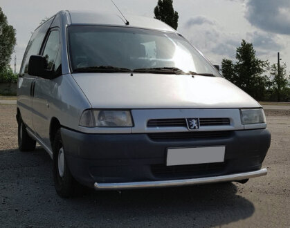 Передняя защита ST008 (нерж) 60 мм Peugeot Expert 1995-2007 гг. Can Automotive DD27864