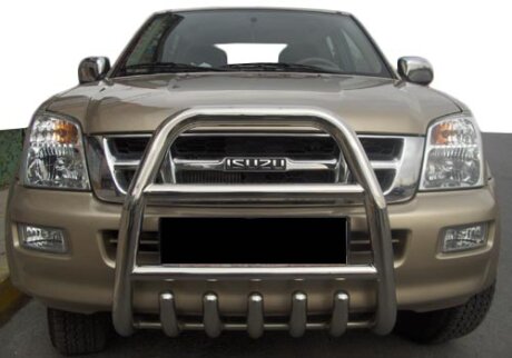 Передняя защита QT007 (нерж.) Isuzu D-Max 2011-2019 гг. Can Automotive DD50779