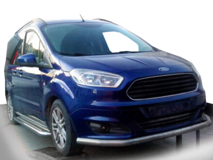 Передняя защита ST008 (нерж) Ford Courier 2014-2023 гг. Can Automotive DD50807