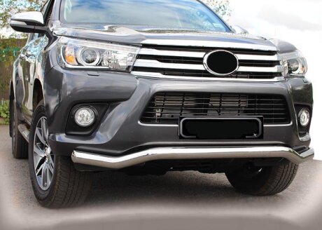 Передній захист ST007 (нерж) Toyota Hilux 2015- рр. Can Automotive DD51028