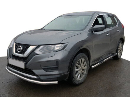 Передній захист ST008 (нерж) Nissan X-trail T32 / Rogue 2014-2021 рр. Can Automotive DD60811