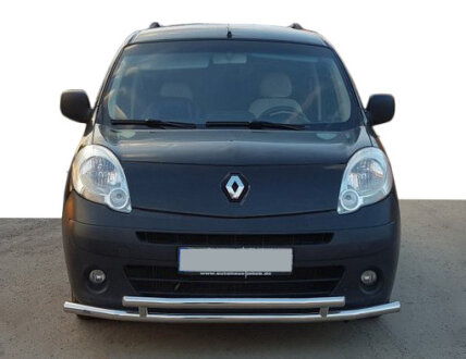 Передній захист ST014 (нерж.) d60/42 Renault Kangoo 2008-2020 рр. Can Automotive DD61440