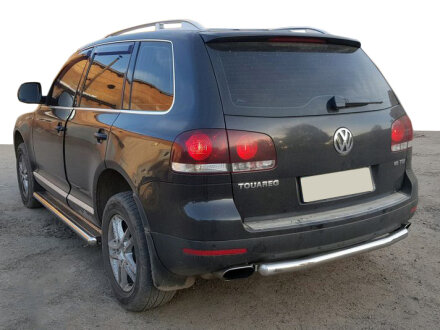 Задняя защита AK002 (2 шт., нерж) Volkswagen Touareg 2002-2010 гг. Can Automotive DD62158