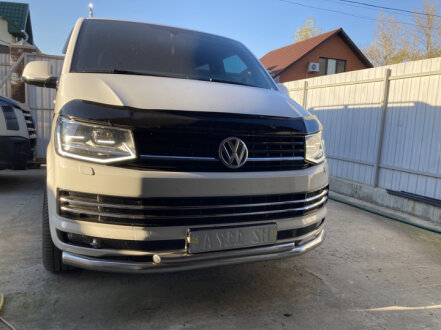 Передняя двойная защита ST011 (нерж.) Volkswagen T6 Can Automotive DD91005