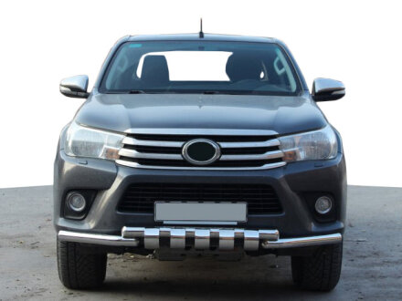 Передній захист F3-34 (нерж.) Toyota Hilux 2015- рр. Can Automotive DUG56908234