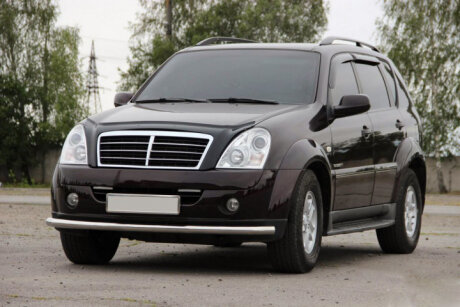 Передняя защита ST008 (нерж) SsangYong Rexton I 2001-2017 гг. Can Automotive DUG674375