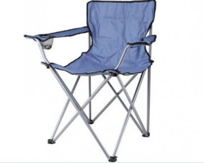 Складаний стілець для риболовлі та пікніків, сірий/синій CARFACE DO CFATCC001A