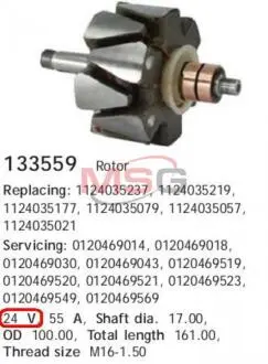 Ротор, генератор CARGO 133559