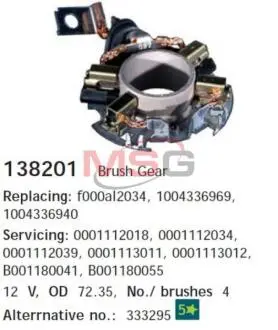 Кронштейн, вугільна щітка CARGO 138201