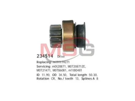 Привод с механизмом свободного хода, стартер CARGO 234514