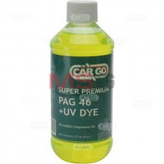 Масло компрессора PAG46, 237 ml (R134a), с флуоресцентом CARGO 253483