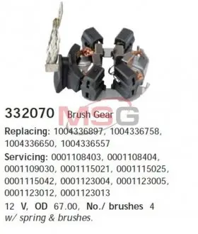 Кронштейн, угольная щетка CARGO 332070