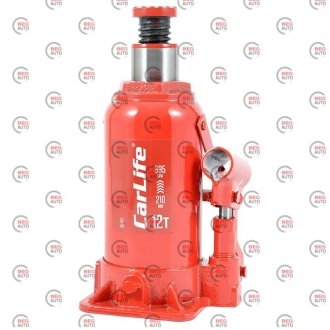 Домкрат гідравлічний пляшковий 12 т CarLife BJ412