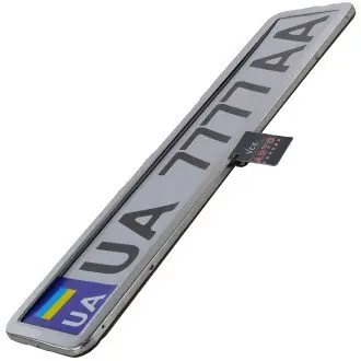 Рамка номерного знака хромированная CarLife NH400