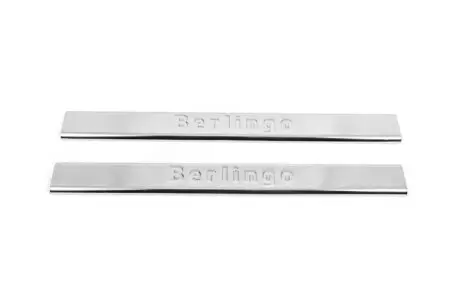 Накладки на пороги V2 (2шт, нерж) Citroen Berlingo 1996-2008 гг. CarmoS 009CT160207