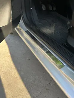 Накладки на пороги V1 (4 шт., нерж.) Fiat Linea 2006-2018 гг. CarmoS CAR0035