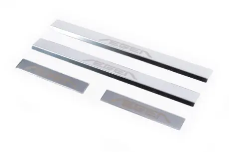 Накладки на пороги V1 Aegea (4 шт, нерж) Fiat Tipo 2016- гг. CarmoS CAR3014