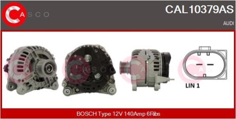 Генератор 12в 140а CASCO CAL10379AS